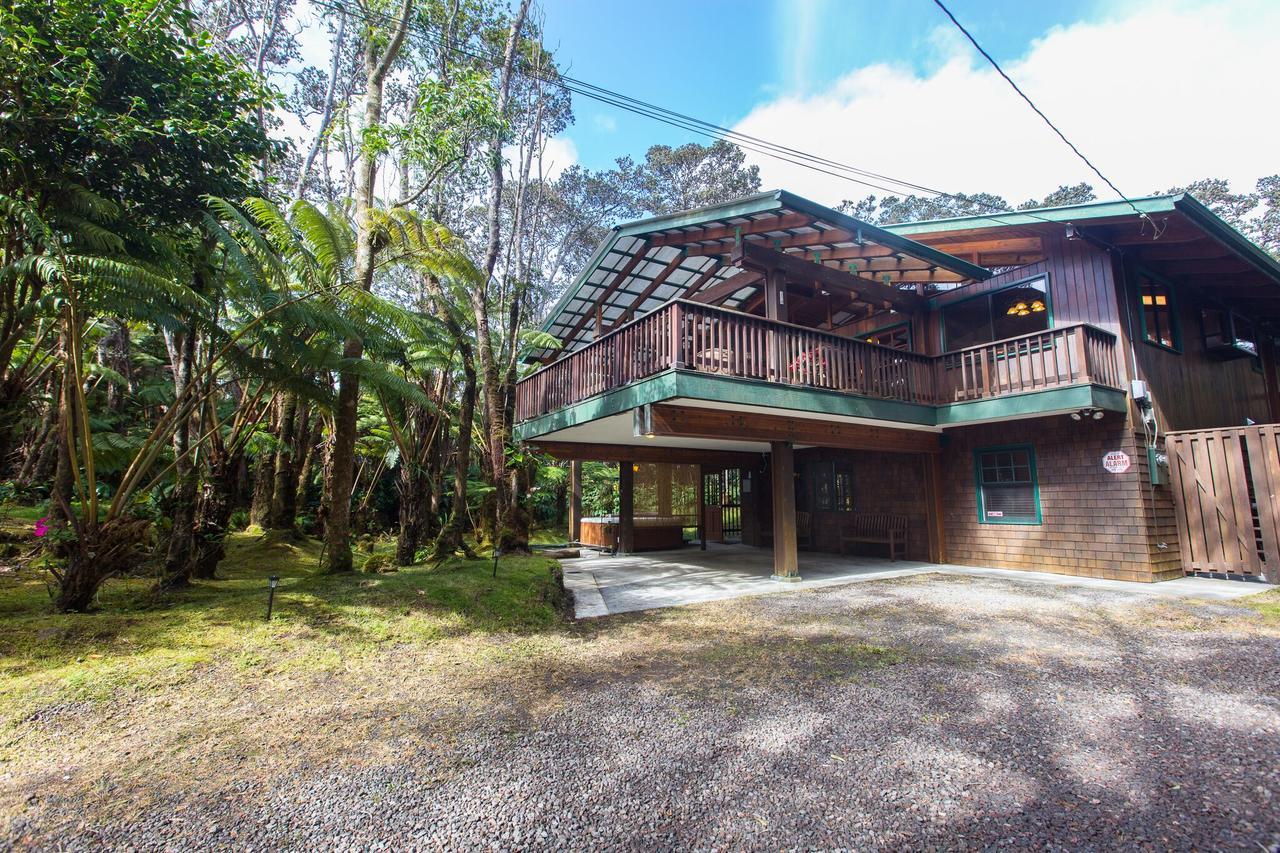 Hale Mauna Loa Upper Level With Shared Hot Tub Volcano Εξωτερικό φωτογραφία
